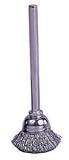 Weiler Miniature Wire Cup Brush, Round Shank, Steel, Crimped Wire, 5/8" Diameter, 0.005" Wire Diamet