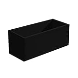 QD-BYM プランター スクエアプランター 長さ100x幅30x高さ30cm 組み立て簡単 ガーデニング 屋外 室内 ブラック