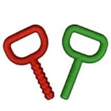 Chewy Tubes Super Chew Knobby, - Green/Red by Chewy Tubes