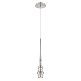 Eurofase 28405-024 Modern Sano 1-Light Pendant, Satin Nickel by Eurofase