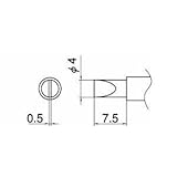 白光:FX-901用こて先 T11-D4 000056150012