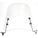 フランズ(Fran's)取付簡単 原付 スクーター ウインドスクリーン バイク 風防 高さ42cm 厚さ3ｍｍ [並行輸入品]