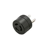 明工社 接地2P 15A 引掛転換アダプター 15A 125V 黒 MH2986B