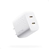 VOLTME 35W Type c充電器 USB-C 2ポート 18W+18W 急速充電器 PD & PPS対応 GaN III (窒化ガリウム) 採用 タイプc アダプター PSE技術基準適合 MacBook USB PD対応Windows PC iPhone14 iPad Pixel Galaxy Android PC各種対応 Revo 35 Duo Lite ホワイト