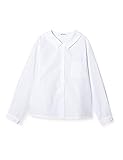 [オリーブデオリーブスクール] 消臭透防角衿ブラウス長袖 J6151 ガールズ スノーホワイト L B