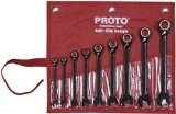 Stanley Proto JSCV-9S Proto 9-Piece Black Chrome Reversible Combination Ratcheting Wrench by Stanley