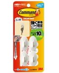３Ｍ　コマンドフック　小物用　オーバルミニ　アイボリー（CM31-KI）　小袋10個入り