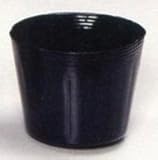 【4000個】 ポリポット 黒 9cm 明和 代不