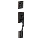 Schlage f60-add-716-bir-add Aged Bronze AddisonハンドルSet with Birminghamハンドルwith Addisonローズ