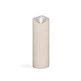Gerson Everlasting Glow 2233778ワックス波形エッジSoreal Flameless LED Candle , 2 " by 6インチ、ビスク