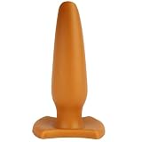 TaRiss's アナルプラグ 台座付き 液体シリコン ゴールド L 6.5cmx22cm