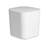 ゴミ箱 ふた付き おしゃれ 小さい ワンプッシュで開閉 卓上ゴミ箱 ミニダストボックス 卓上用 適用範囲広 オフィス キッチン 車載 トイレ ホワイト