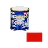 アサヒペン　水性スーパーコート　1/12L　赤