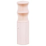 トイレラック(トイレ収納) 木製 スリム コーナー収納 ピンク【完成品】 【代引不可】