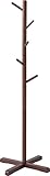 パール金属 木製ポールハンガーS ブラウン・N-8282