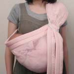 赤ちゃん快適「蒸れない」メッシュ ベビハグスリングメッシュ（ピンク）