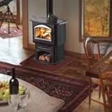 ナポレオン1150 M 55000 Btu Free Standing Direct Vent 1.7立方Ft Wood Stove with、 ブラック 1150M