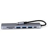 [幕末] USB Type-C 3in1 USBハブ USBケーブル 3.0 7in1 3.0 4in1 高速データ転送 小型 軽量 薄型 変換 アダプターコンパクト (4in1)