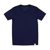 [ルコックスポルティフ] メンズ トップス 半袖 VネックTシャツ Mサイズ ネイビー 速乾 572