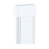 SPG(サヌキ) フラッシュ棚柱用エンドキャップ ホワイト 1個価格 LA-522