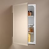 Jensen 823p24wh Specialty Perfect Square single-door Recessed Medicine Cabinet