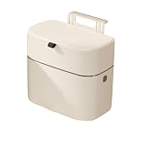 CICUFY キッチン ゴミ箱 袋が見えない 7L 蓋つき ひっかけ ホワイト 壁掛け 密閉 消臭 生ゴミ用 扉 壁 トイレ 洗面所 台所 掃除便利