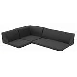 国産 レイアウト自在 コーナーソファ ブラック ダリアン生地