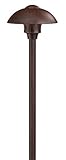 Hinkley Lighting 1544SC Small Ellipse Path Light, 12 Watt T5 Wedge Base Light Bulb, Southern Clay [並