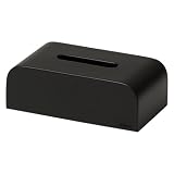 ideaco(イデアコ) ソフトパック 袋 専用 ティッシュボックス 幅22✕奥行12✕高さ8cm Tissue Case SP black (ティッシュケース エスピー ブラック)