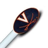 NCAA Virginia Cavaliers – ドレープ/カーテンフィニアルロッドセット。