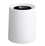 ゴミ箱 おしゃれ クリエイティブ 袋が見えない バスルーム用 寝室用 キチン用 ホームオフィス 寮 大学 室内 洗面所用 場所とらない 北欧 スリム ゴミ箱 大容量 シンプル 移動便利 ゴミ箱で使用されます (ホワイト,12L)