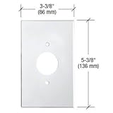 CRL Large電話1 – 3 / 8 "穴アクリルミラープレート – クリア