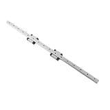 Hilitand リニアガイド リニアスライドレール 400mm 12ミニチュアリニアレールガイド12mm幅+ 2本MGN12Bベアリングブロック