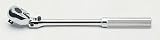コーケン 3/8(9.5mm)SQ. 首振リラチェットハンドル(ロック付/ローレットグリップ) 全長265mm 3774NL