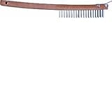 Merit Pro 00401 3 x 19行強化スチールワイヤブラシwith Scraper、14 "