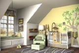 DK Leigh Owl 5 Piece Gender Neutral Crib Bedding Sett, Yellow/Green by DK LEIGH