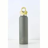 【REVOMAX公式 】16oz 473ml ByYOU Best Seller 炭酸対応 ステンレスボトル 18時間保温 36時間保冷 真空断熱 水筒 ギフト (Olive Green x Banana Shake)