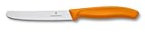 Victorinox Swiss Classic 4-1/2-Inch Utility Knife with Round Tip, Orange Handle [並行輸入品]