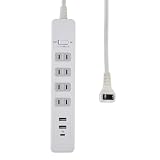 エルパ(ELPA) USB付き 延長コード 電源タップ USB1口 Type-C1口 PD20W WLS-4322SUC(W)