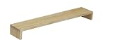 WOODPRO パイン材 モニター台 デスクシェルフ 幅78cm 高さ10cm 奥行15cm 無塗装 完成品 木製 モニタースタンド 卓上 パソコン台 ディスプレイ台 机上台 コの字ラック 受注生産