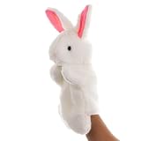 ハンドパペット ぬいぐるみ 人形 ハンドパペット 動物 ぬいぐるみ 手踊り アニマル 指人形 ハンドのパペット 腹話術 子供 小道具（ウサギ）