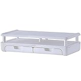 モニター スタンド ライザー コンピューター モニター スタンド ホーム オフィス ビジネス用 頑丈なプラットフォーム PC デスク スタンド キーボード ストレージおよびマルチメディア ラップトップ プリンター用 (A2)