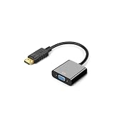 Displayport VGA変換アダプタVGA 変換ケーブル dp→vga DP オス VGA メス DP to VGA 変換アダプター 最大解像度 1920×1080サポート金メッキコネクタ搭載 PC モニタ プロジェクター DVD HDTV モニター用 対応 ディスプレイポート VGA 変換アダプタ