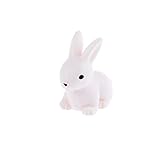 Baoblaze マイクロ風景置物　ウサギ　20個セット　ミニチュア　ガーデン　盆栽　鉢植え　箱庭用　