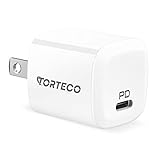 Torteco USB充電器 PD 充電器 20W iPhone充電器 USB-C充電器 タイプCコンセント 急速充電 ACアダプター