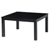 カジュアルコタツ (ブラック、正方形) ラッシュ75BK　【送料無料】(こたつ、コタツ、炬燵、リビング家具、防寒、暖房、家具)