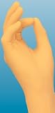 Cardinal Health Esteem 8899N Tru-Blu Nitrile Stretchy Powder Free Latex Free Examination Gloves Size