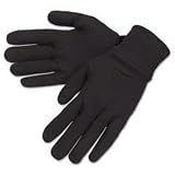 * General Purpose Jersey Cotton Clute Gloves, One Size, Brown, Dozen by MotivationUSA