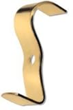 OOK 50571 Brass-Plated Steel Narrow Molding Hooks, 2-Pack [並行輸入品]