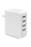 USB 充電器 [4ポート/40W/折り畳み式プラグ/急速充電] AC アダプター iPhone/iPad/Android その他のUSB機